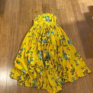NWT Maeve by Anthropologie floral dress with ruffle details and low back